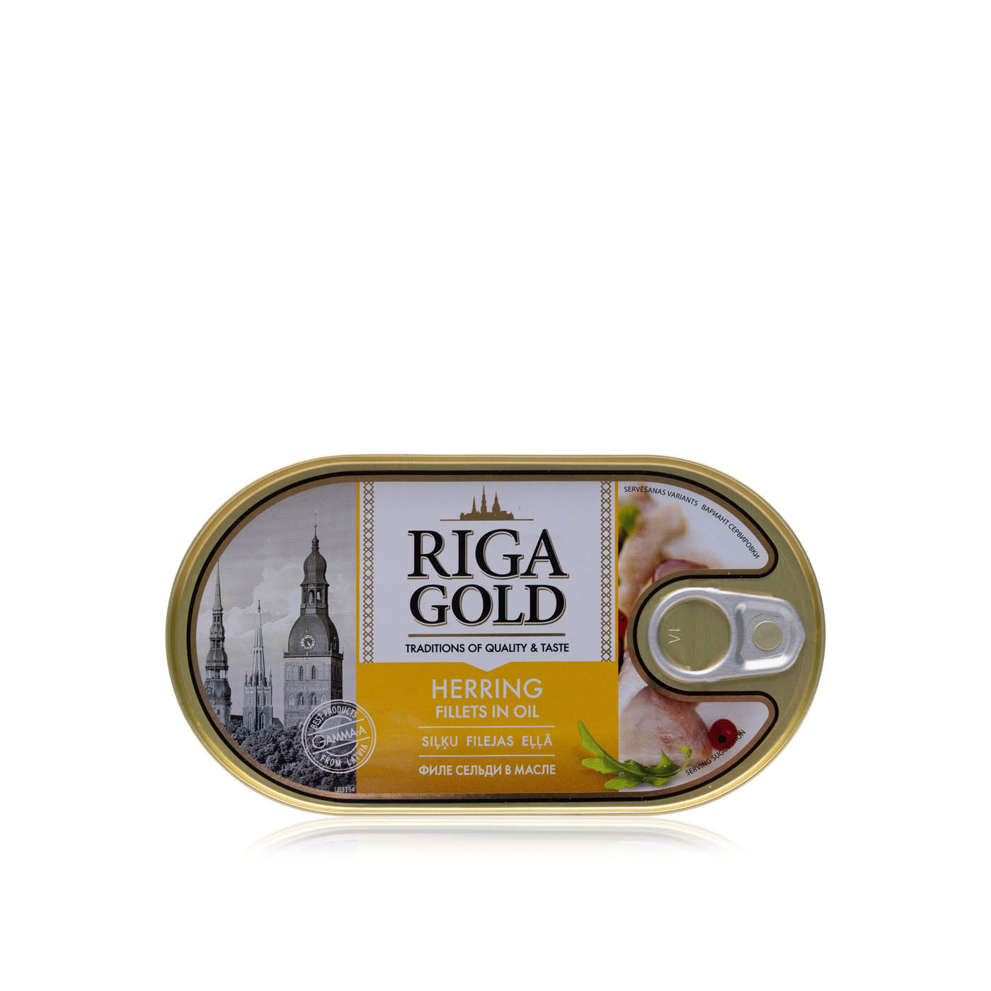 Riga Gold Herring Fillet in Oil 190g