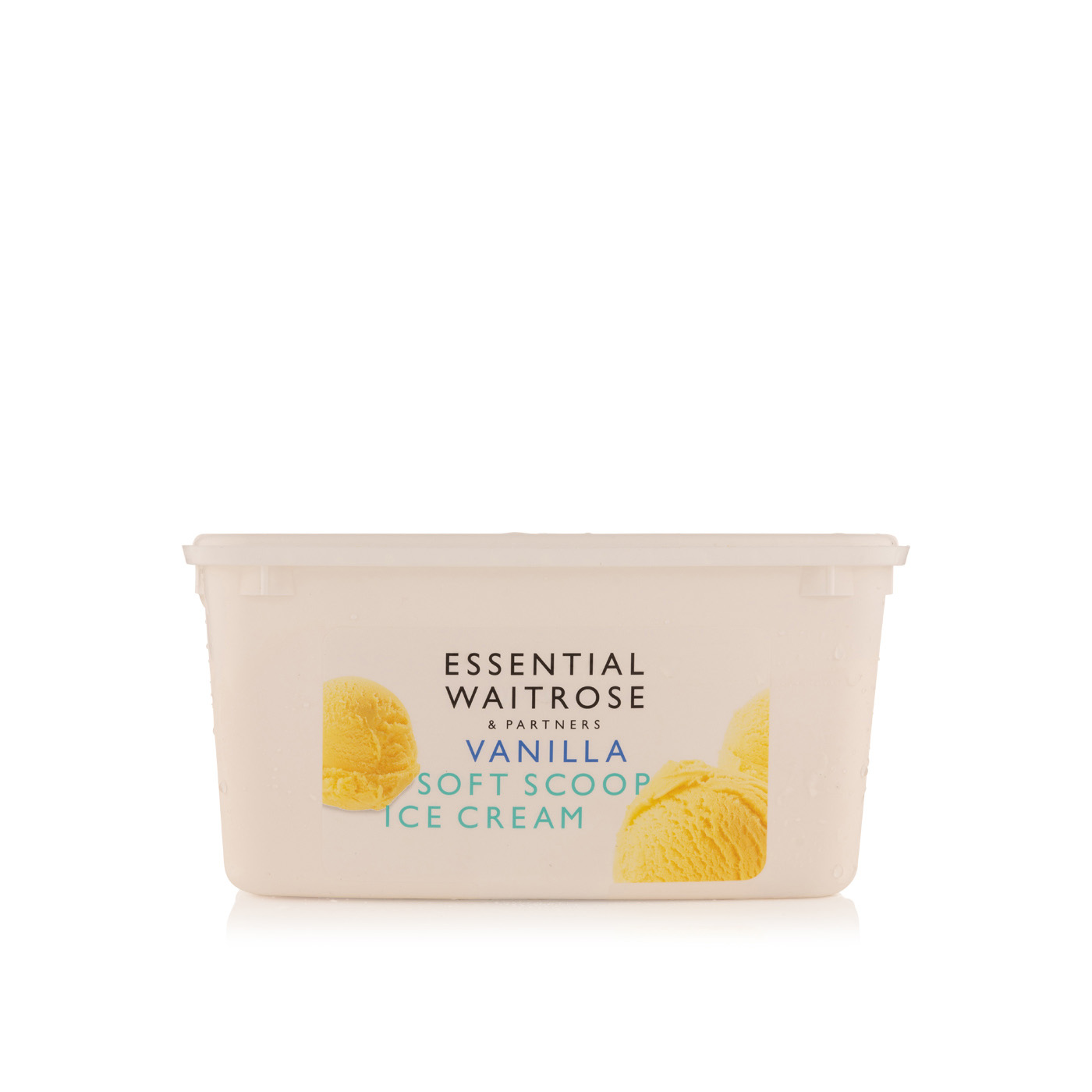 Waitrose Frozen Essential Vanilla Soft Scoop Ice Cream 2 Litre