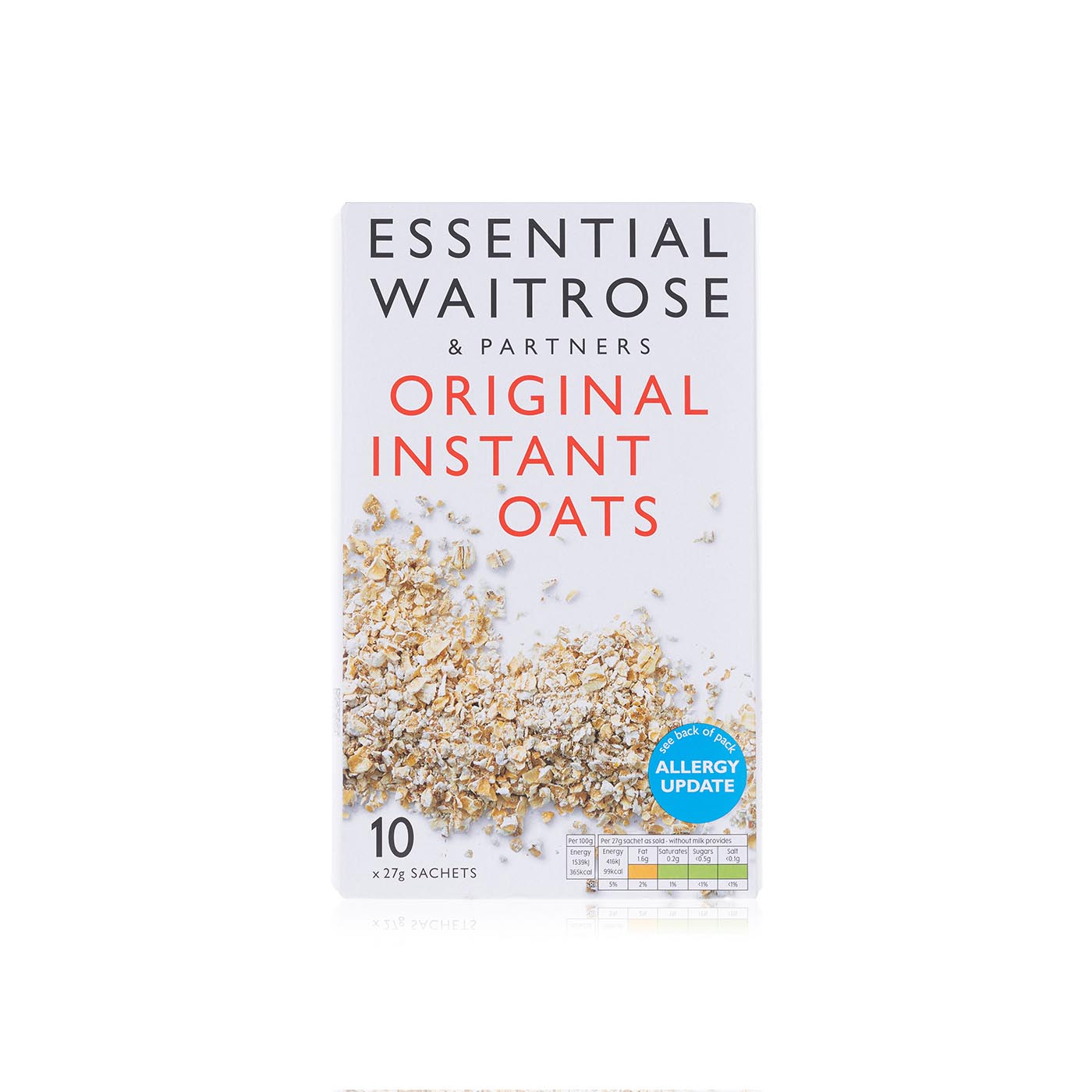 Waitrose Original Instant Oats 10 x 27g