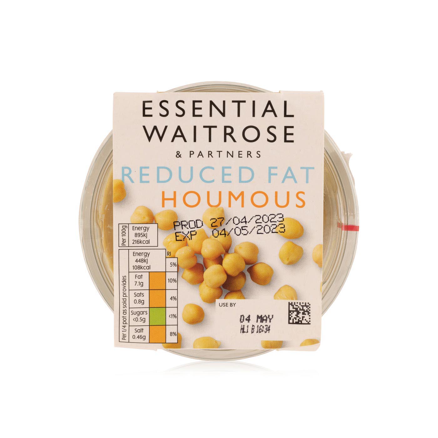 Waitrose Essential Reduced Fat Houmous 200g