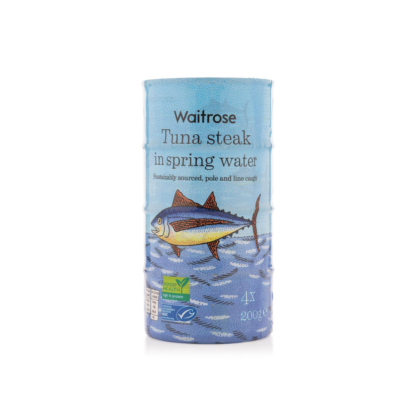 Waitrose Tuna Steak in Spring Water 4 x 200g