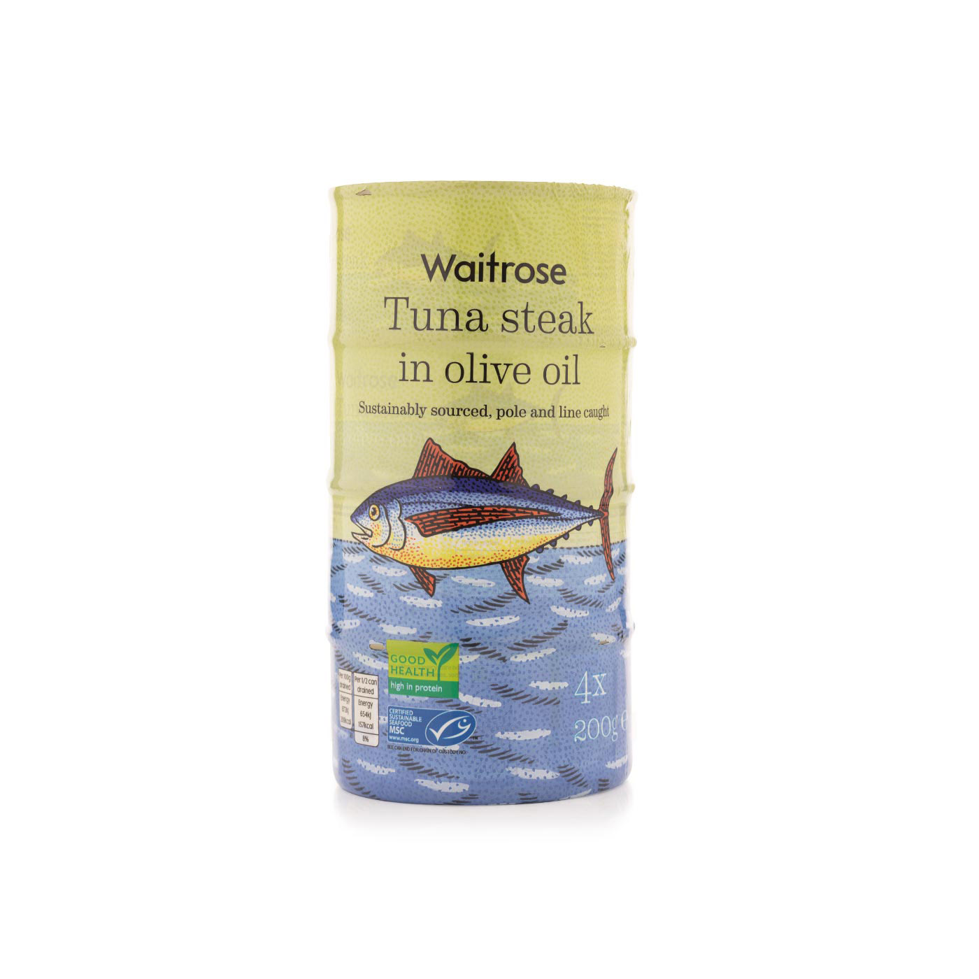 Waitrose Tuna Steak in Olive Oil 4 x 200g
