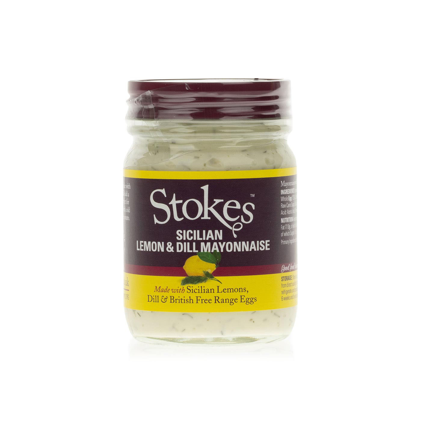 Stokes Sicilian Lemon and Dill Mayonnaise 205g
