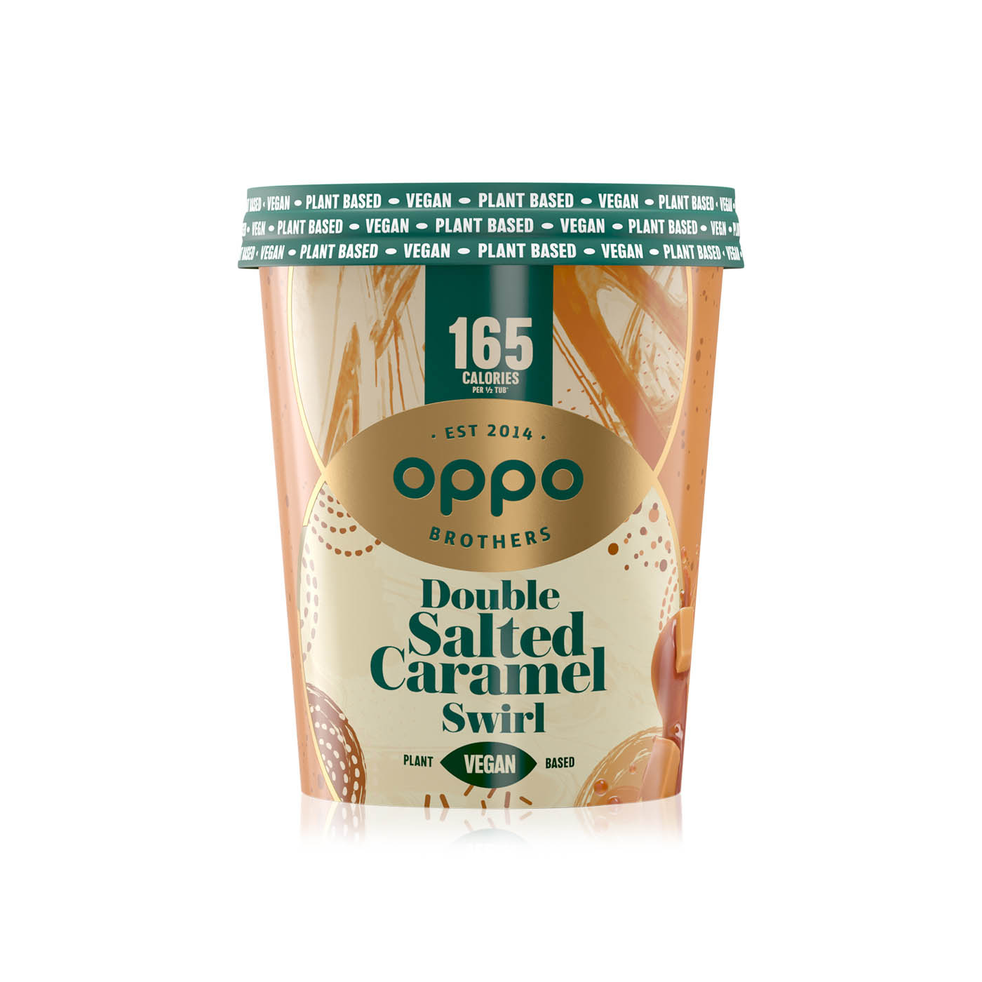 Oppo Non Dairy Vegan Salted Caramel Ice Cream 475ml Spinneys Uae 1867