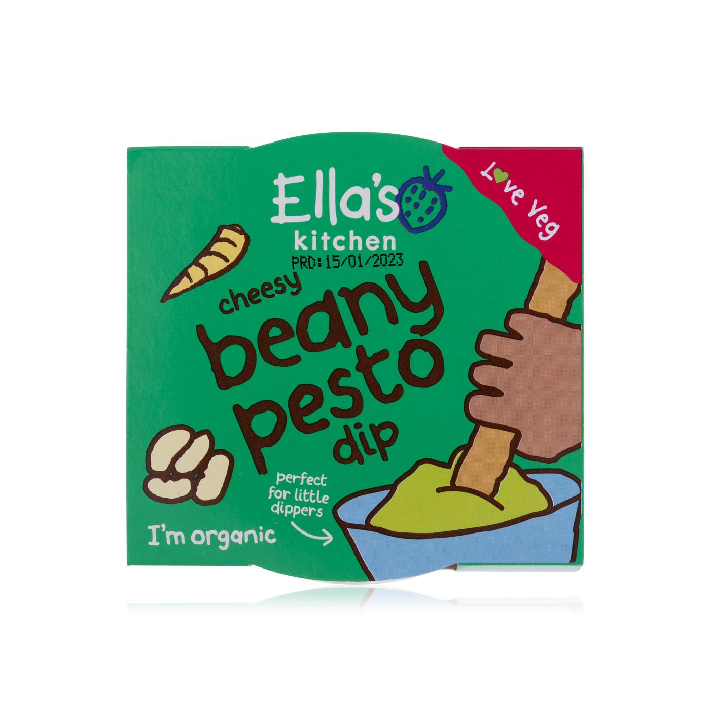 Ella's Kitchen organic cheesy beany pesto dip 120g Spinneys UAE