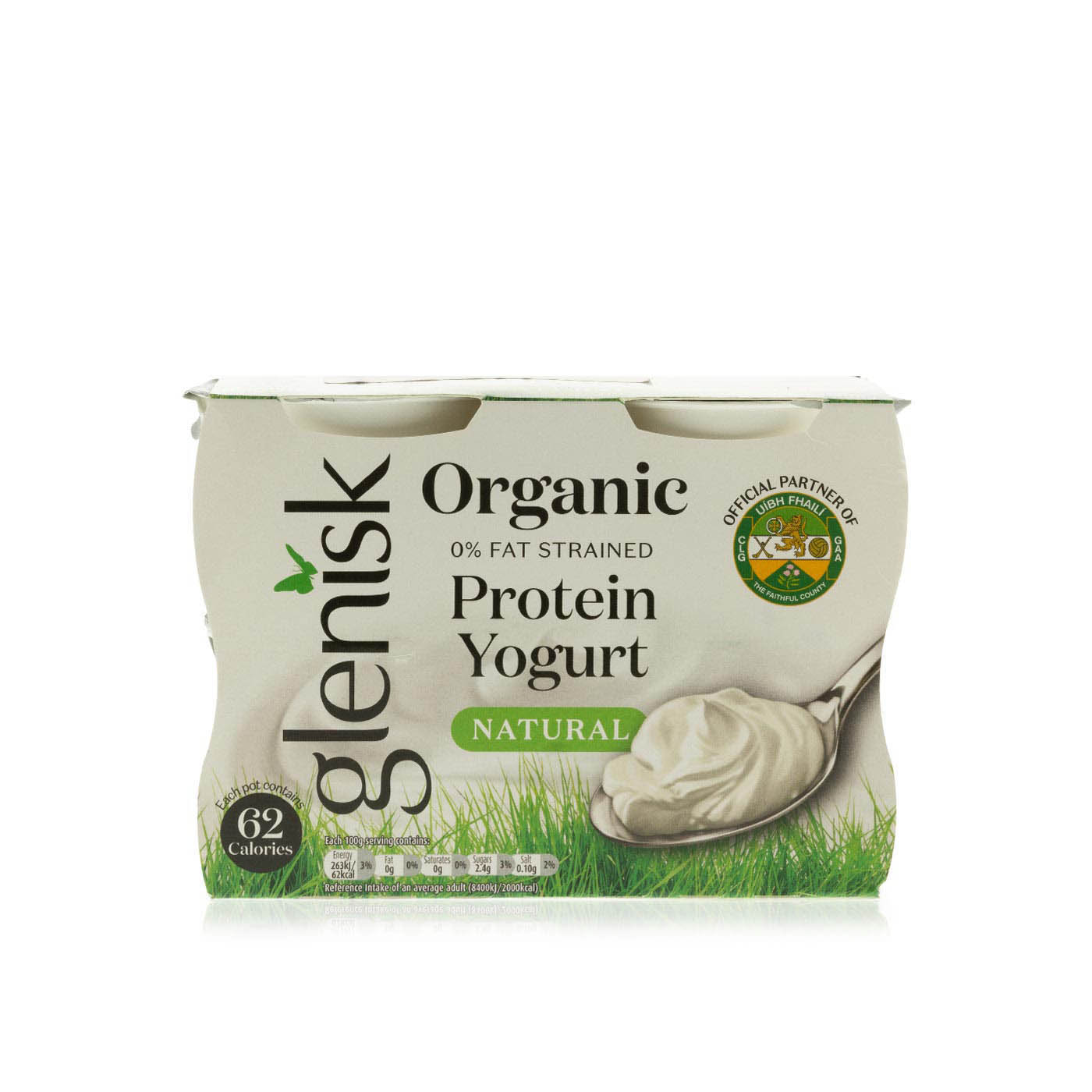 Glenisk Organic Natural Protein Yoghurt 400gx 4