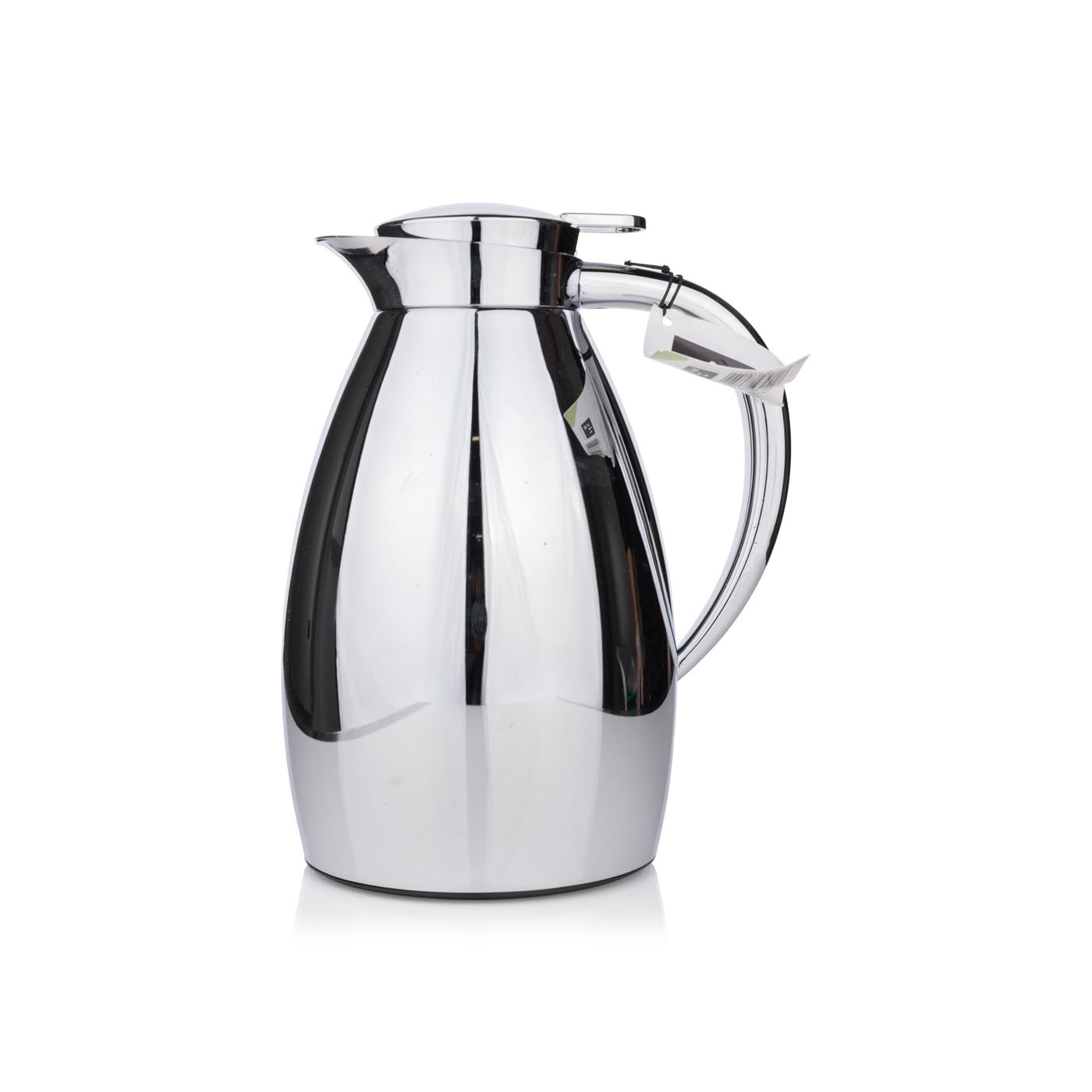 Rixx Vacuum Flask with Glass Interior Body Silver 1 litre