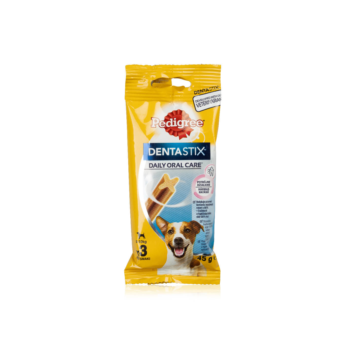 Pedigree Dentastix Small 5-10kg Dog Treats 3 Pack 45g