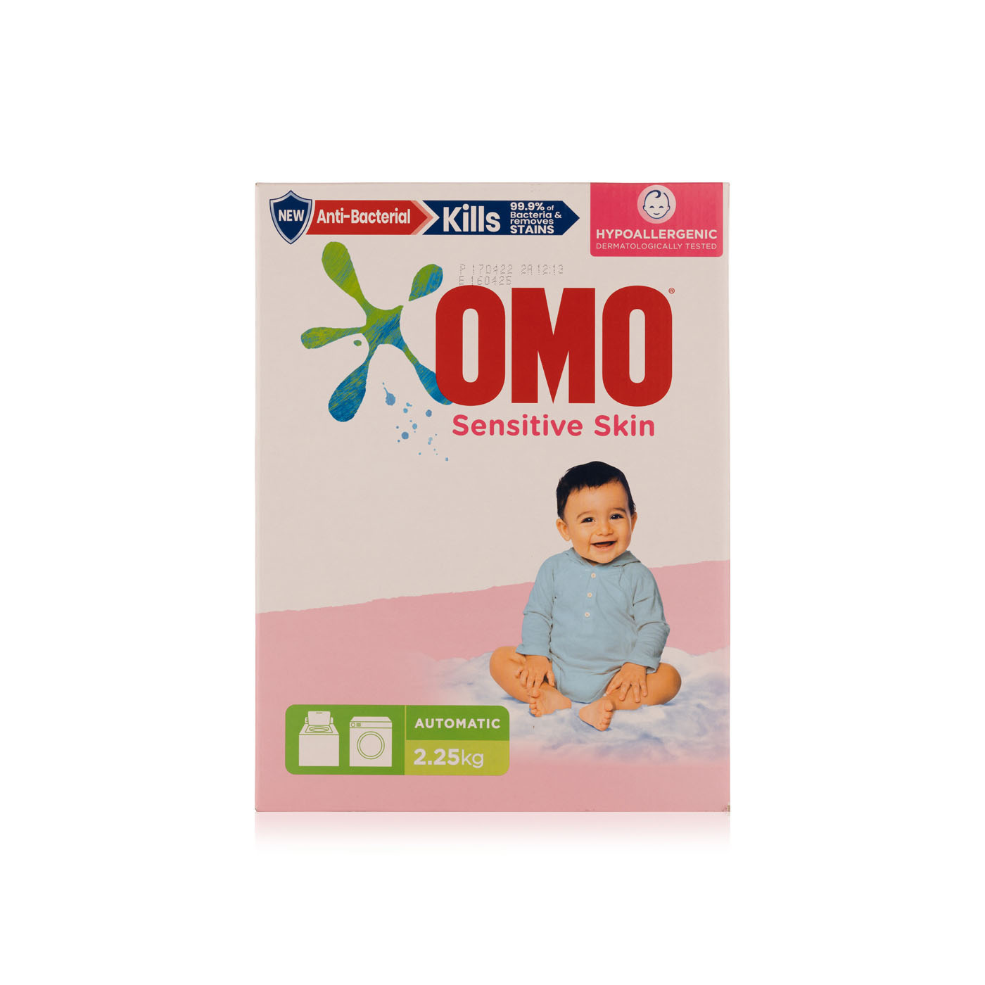 Omo Active Anti-Bacterial Laundry Detergent Powder Sensitive Skin 2.5kg