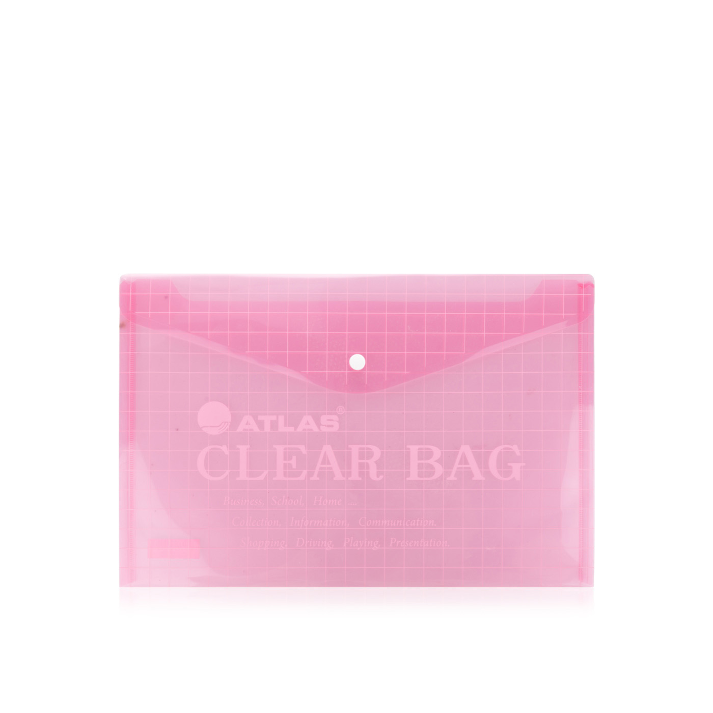 Atlas Clear Red Document Bag F10002