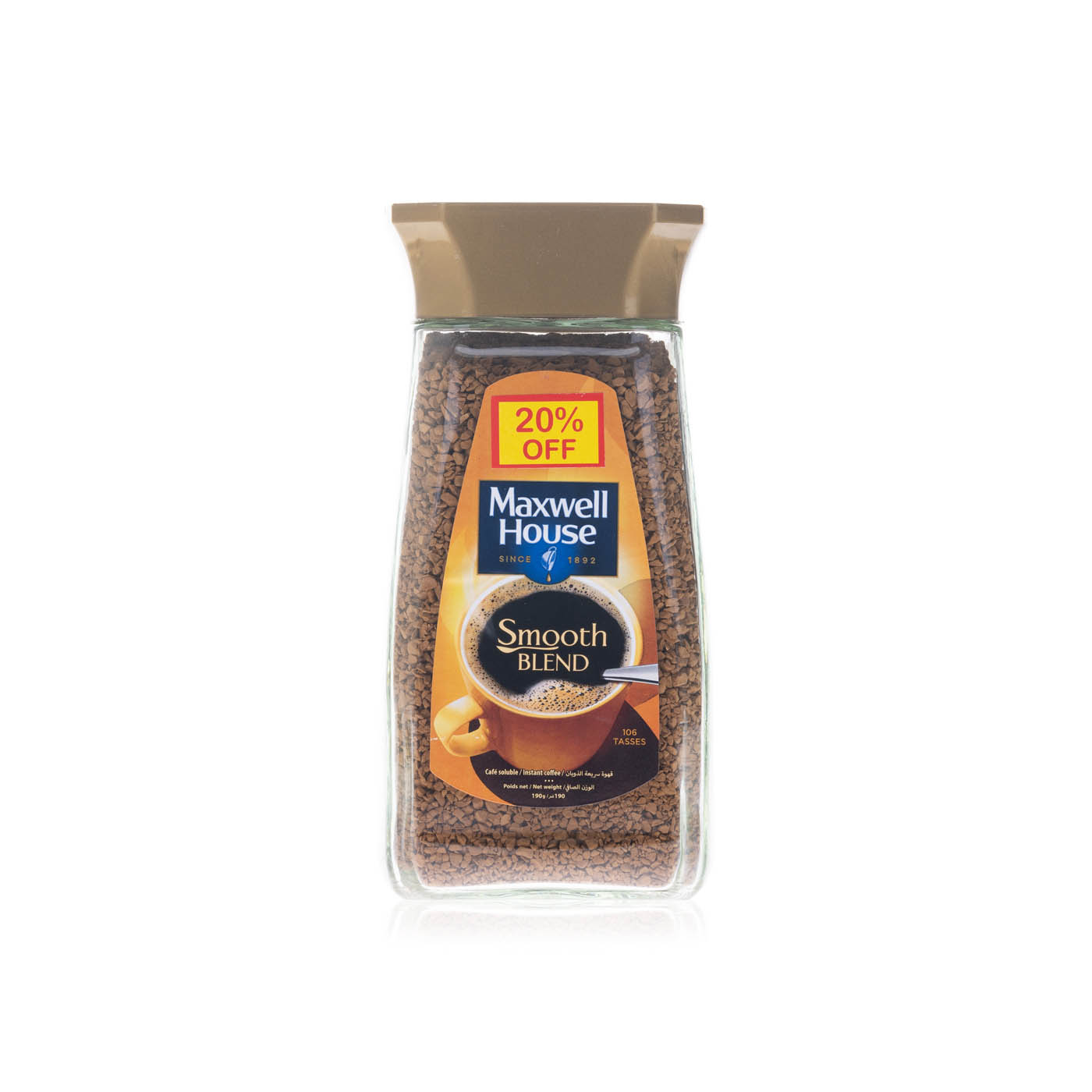 Maxwell House Smooth Blend Coffee 190g