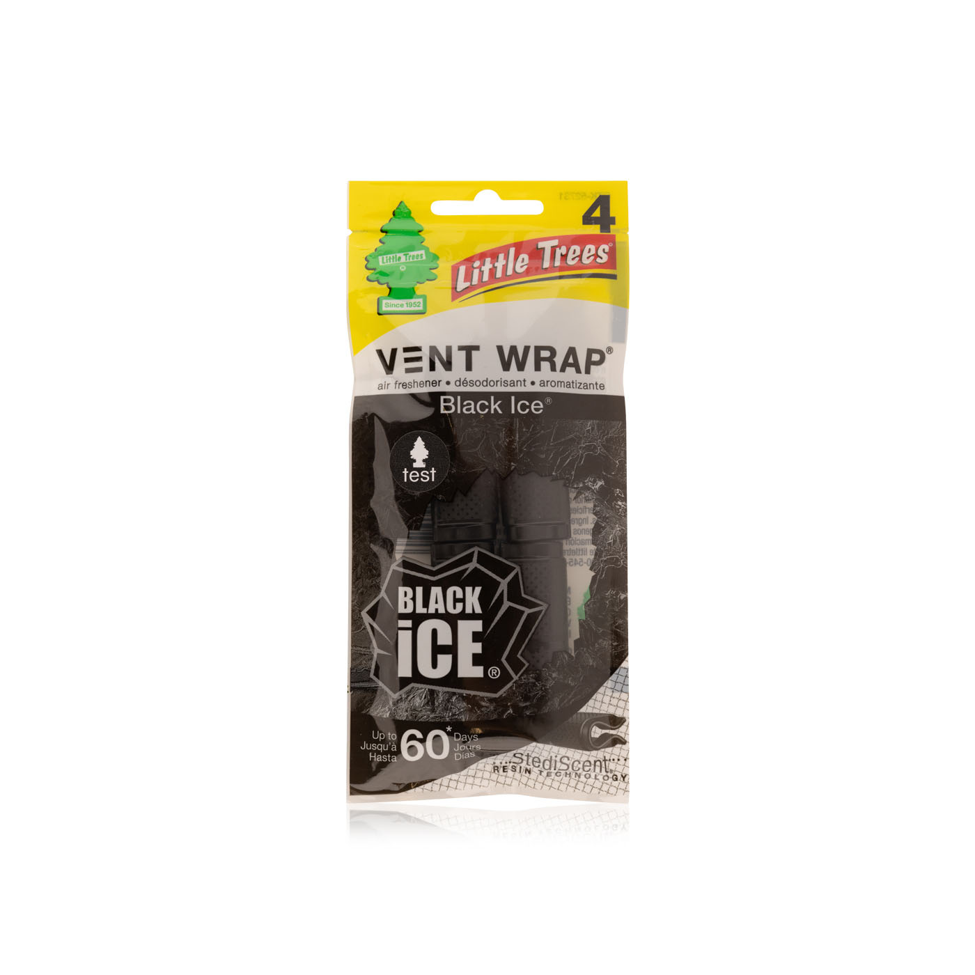 Little Trees vent wrap car air freshener black ice Spinneys UAE