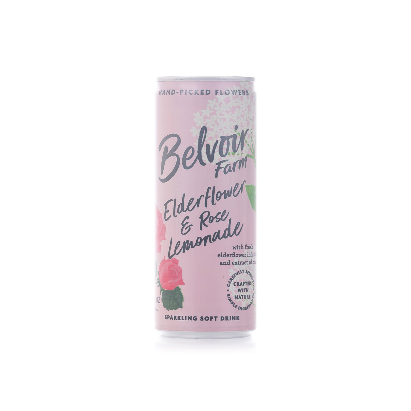 Belvoir Farm Elderflower & Rose Lemonade Sparkling Soft Drink 250ml