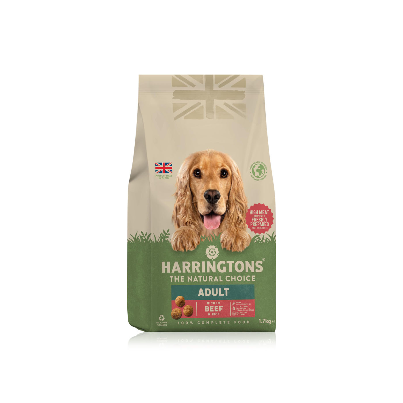 Harringtons dry adult dog food beef and rice 1.7kg Spinneys UAE