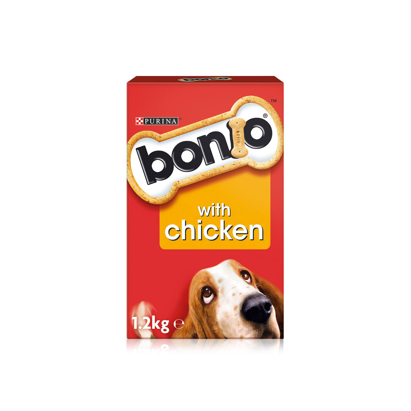 Bonio dog food biscuits with chicken 1.2kg Spinneys UAE