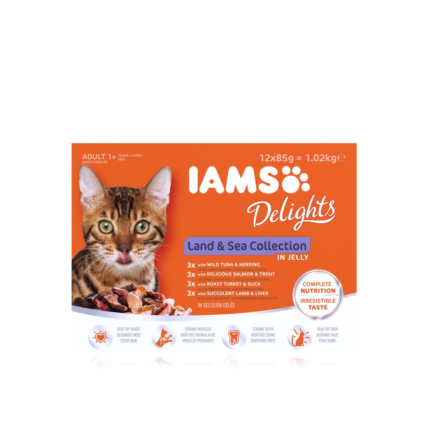 Iams Delights Cat Food Land and Sea Collection in Jelly Adult 12pack