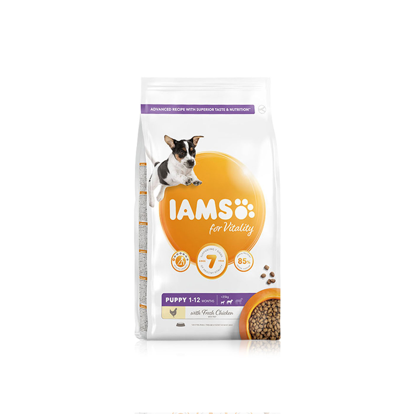 Iams for Vitality Small and Medium Breed Dry Puppy Food with Fresh Chicken 2kg