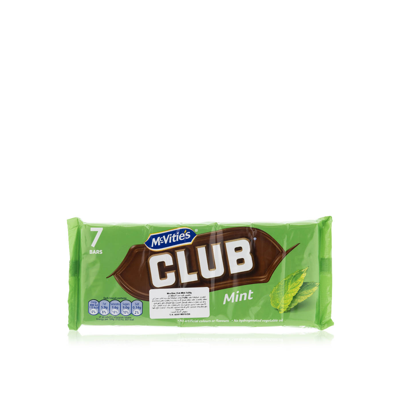 Mcvities Club Mint 7 Pack 154g