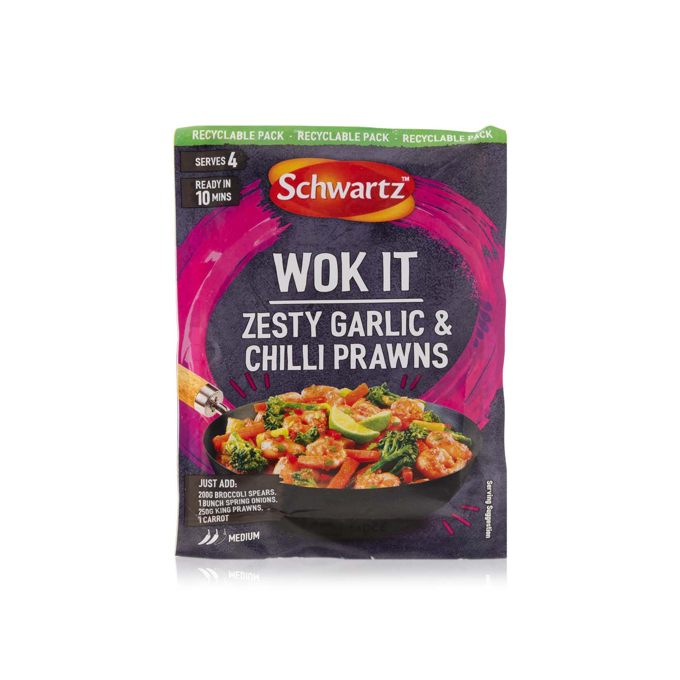 Schwartz Wok It Zesty Garlic and Chilli Prawns Mix 25g
