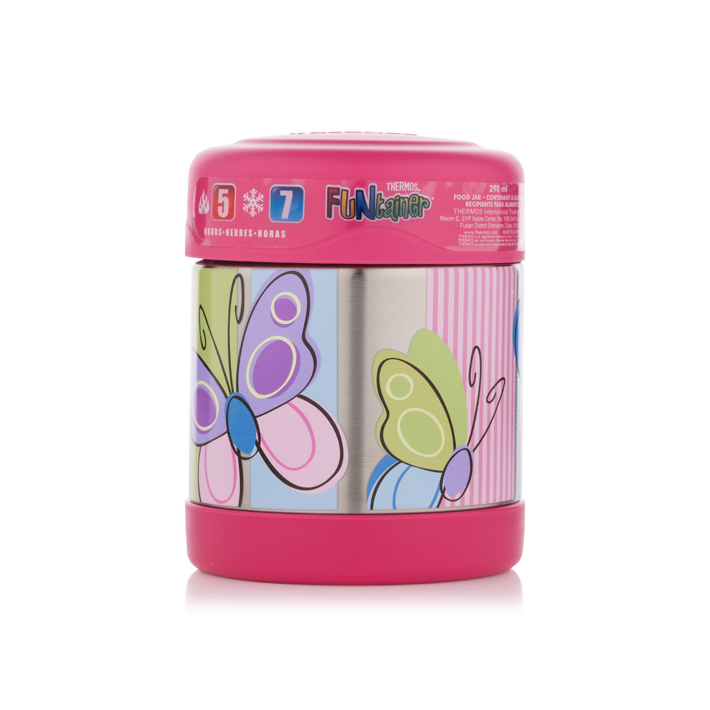 Thermos Funtainer stainless steel butterfly food jar 290ml Spinneys UAE