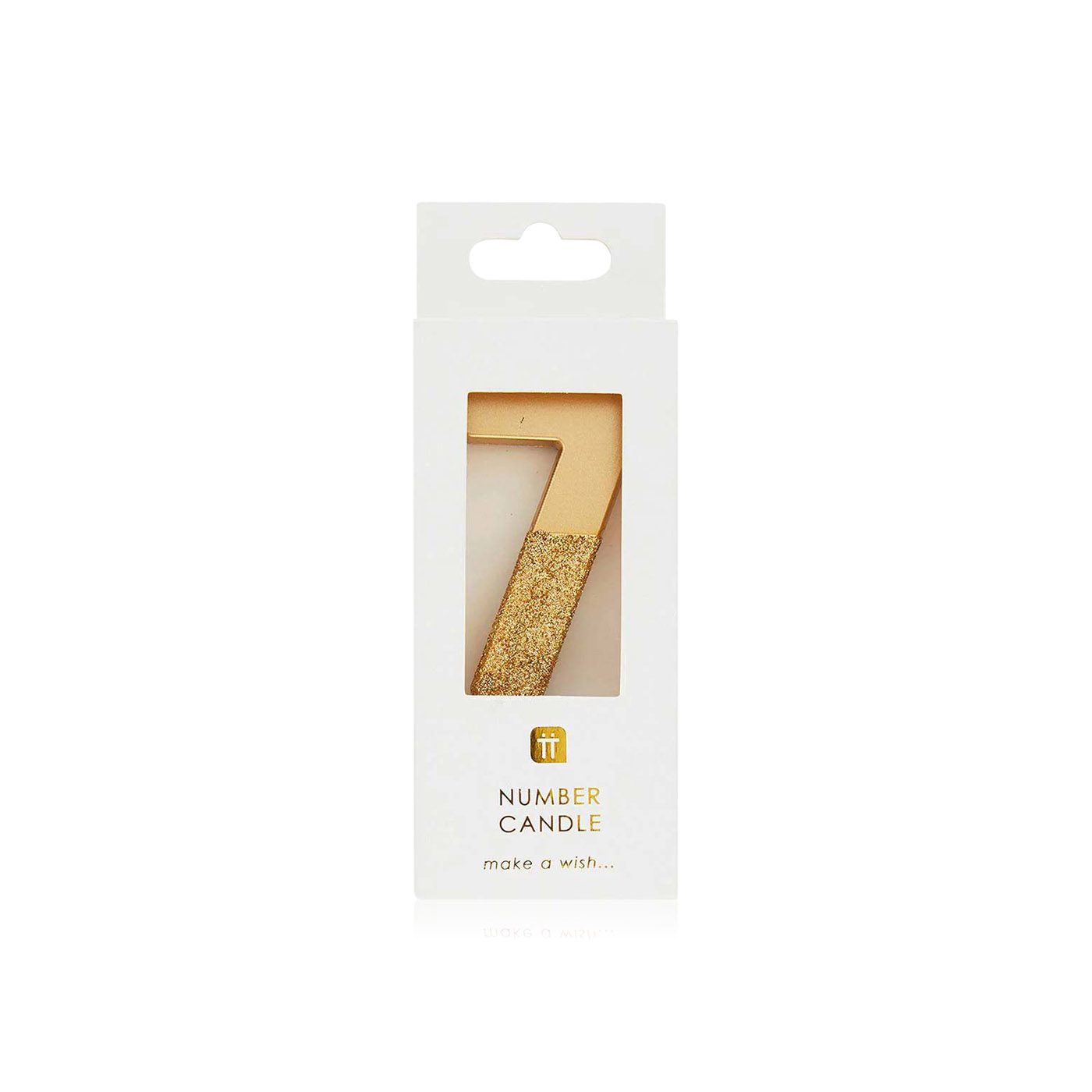 Talking Tables Gold Glitter Candle - 7