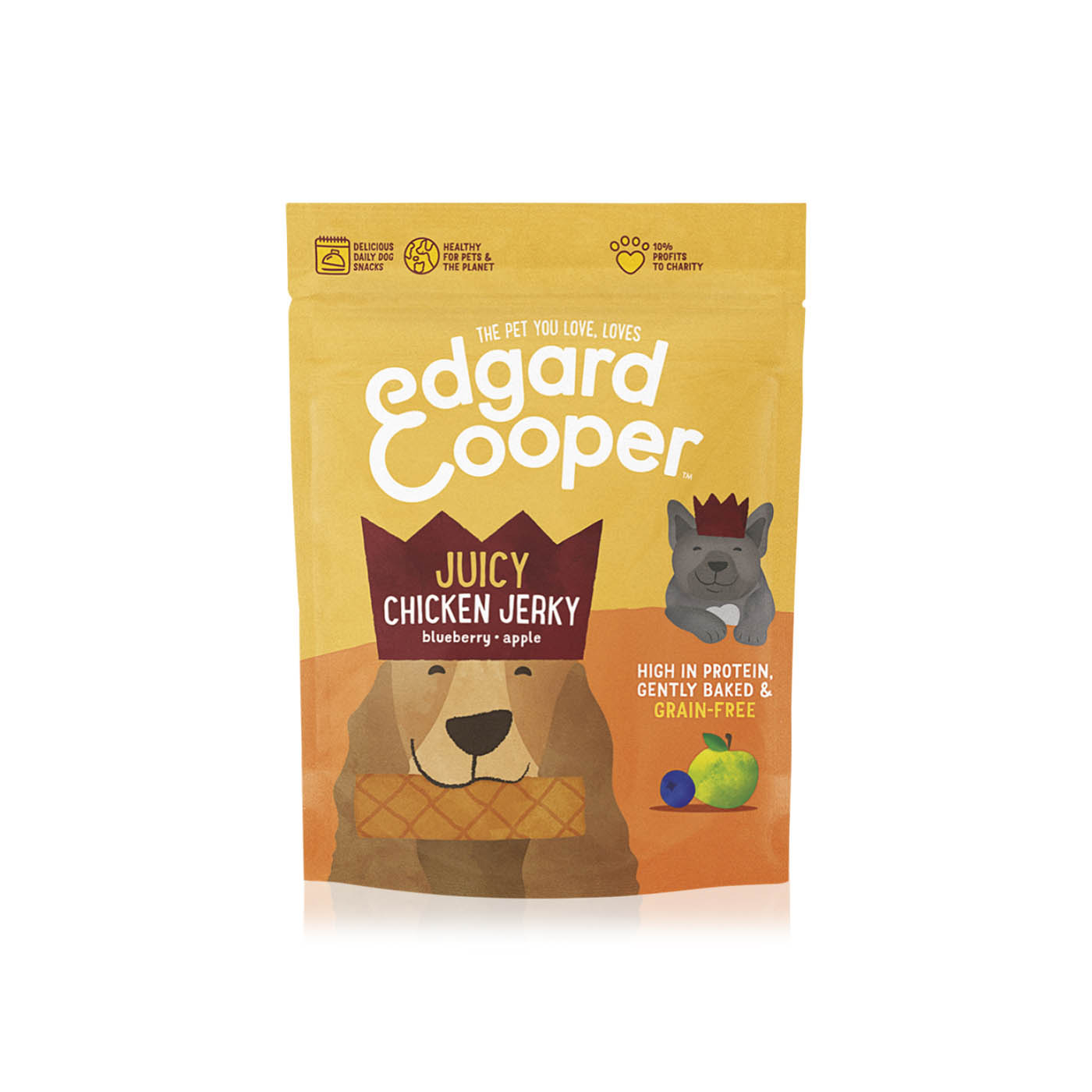 Edgard & Cooper Chicken Jerky Treats for Dogs 150g