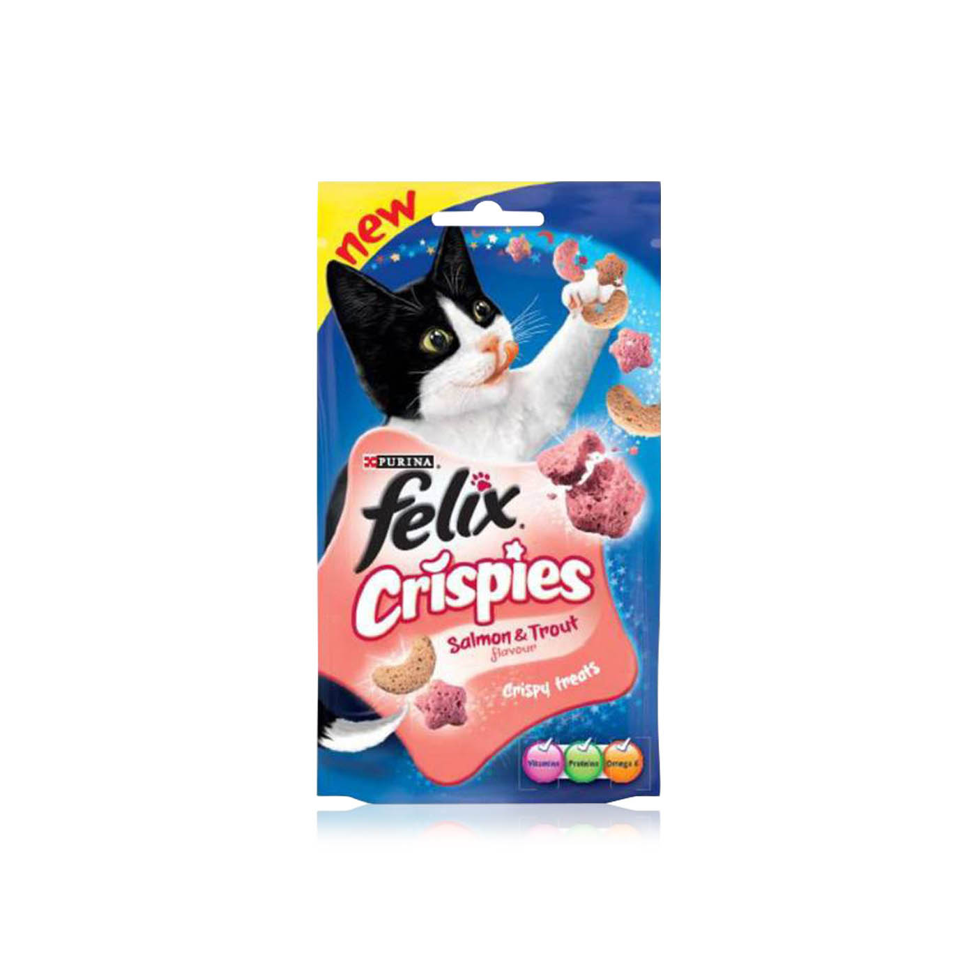 Felix Crispies Cat Treats Salmon & Trout 45g