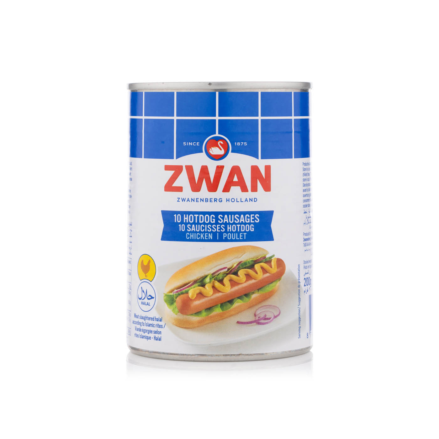 Zwan 10 Chicken Hotdogs 200g