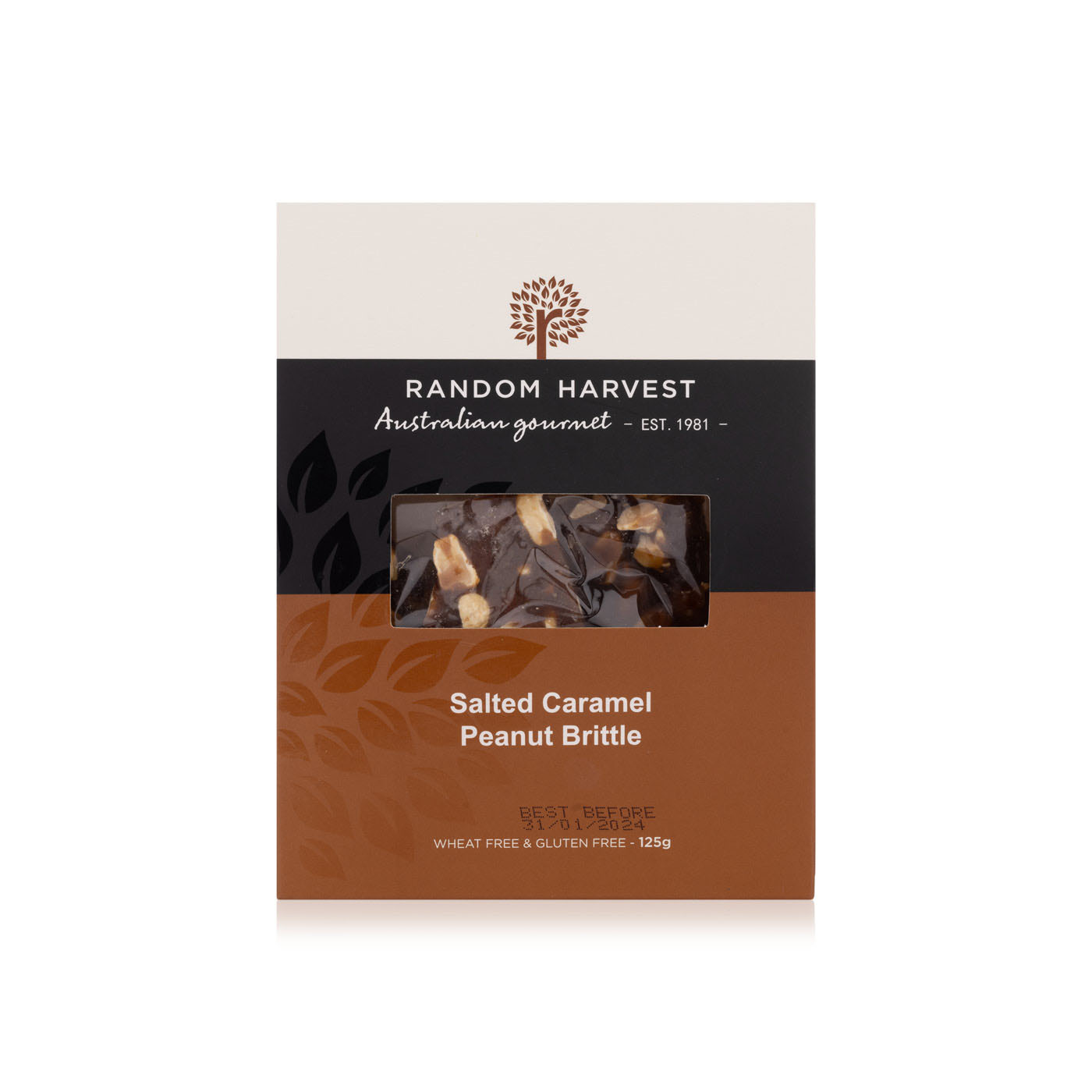 Random Harvest Salted Caramel Peanut Brittle 125g - Spinneys United ...