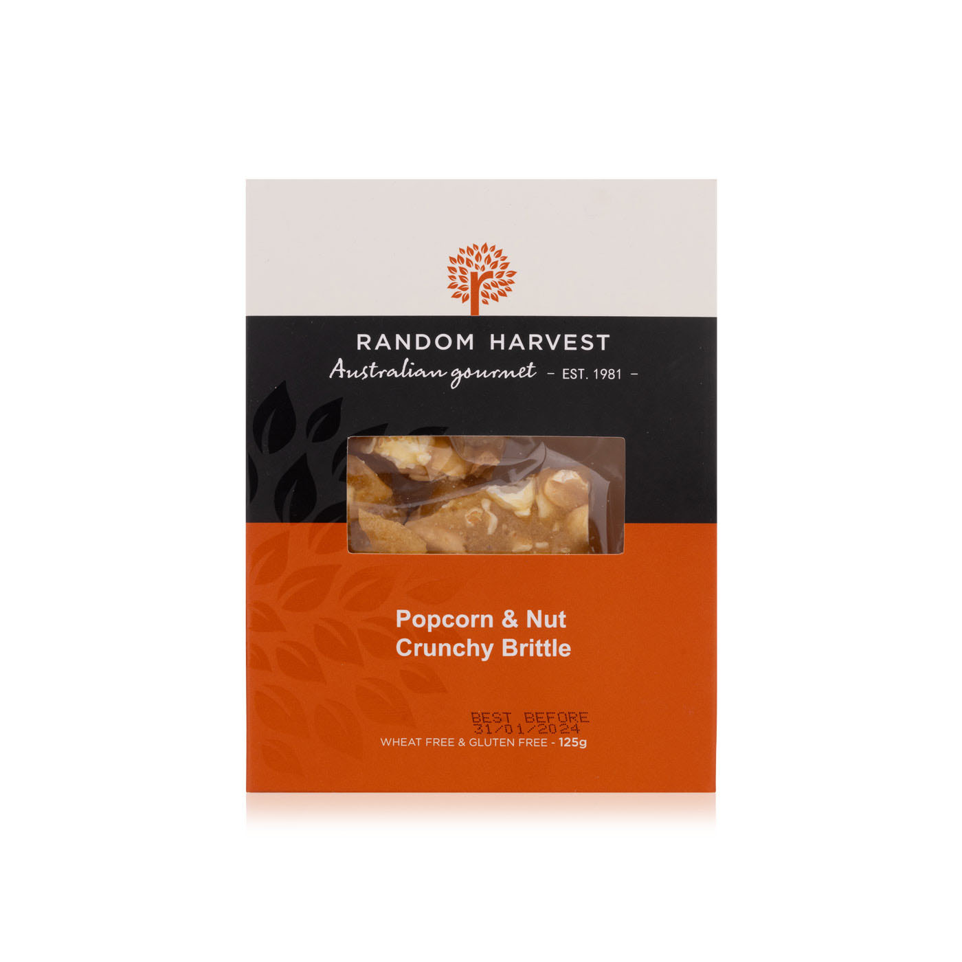 Random Harvest Popcorn & Nut Crunchy Peanut Brittle 125g - Spinneys UAE