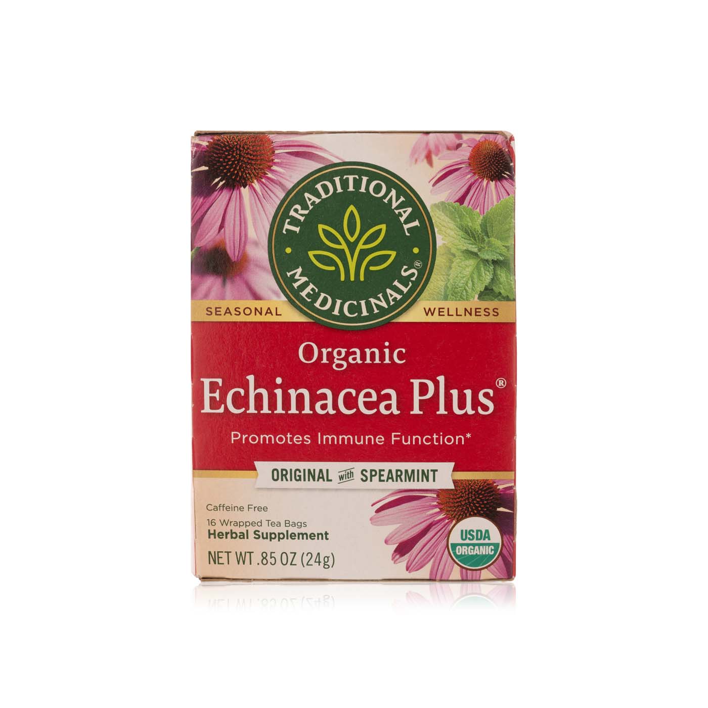 Traditional Medicinals Organic Echinacea Plus Tea 16 Bags 24g