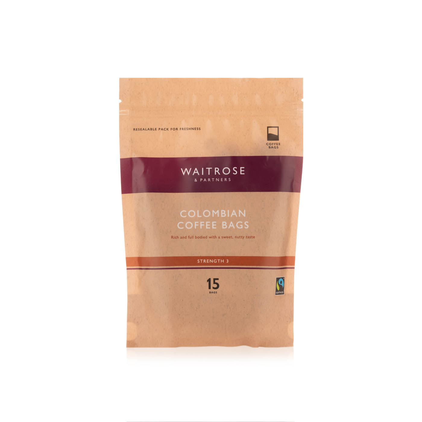 Waitrose Fairtrade Colombian Coffee 15 Bags