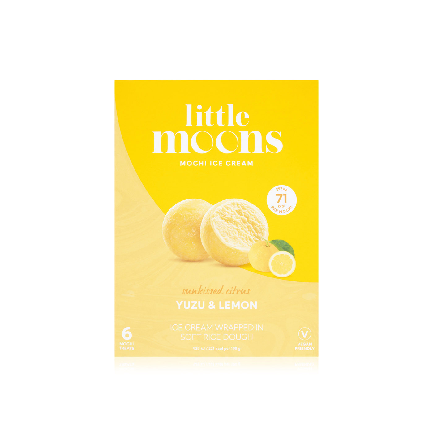 Little Moons Yuzu And Lemon Ice Cream Bites 6 X 32G