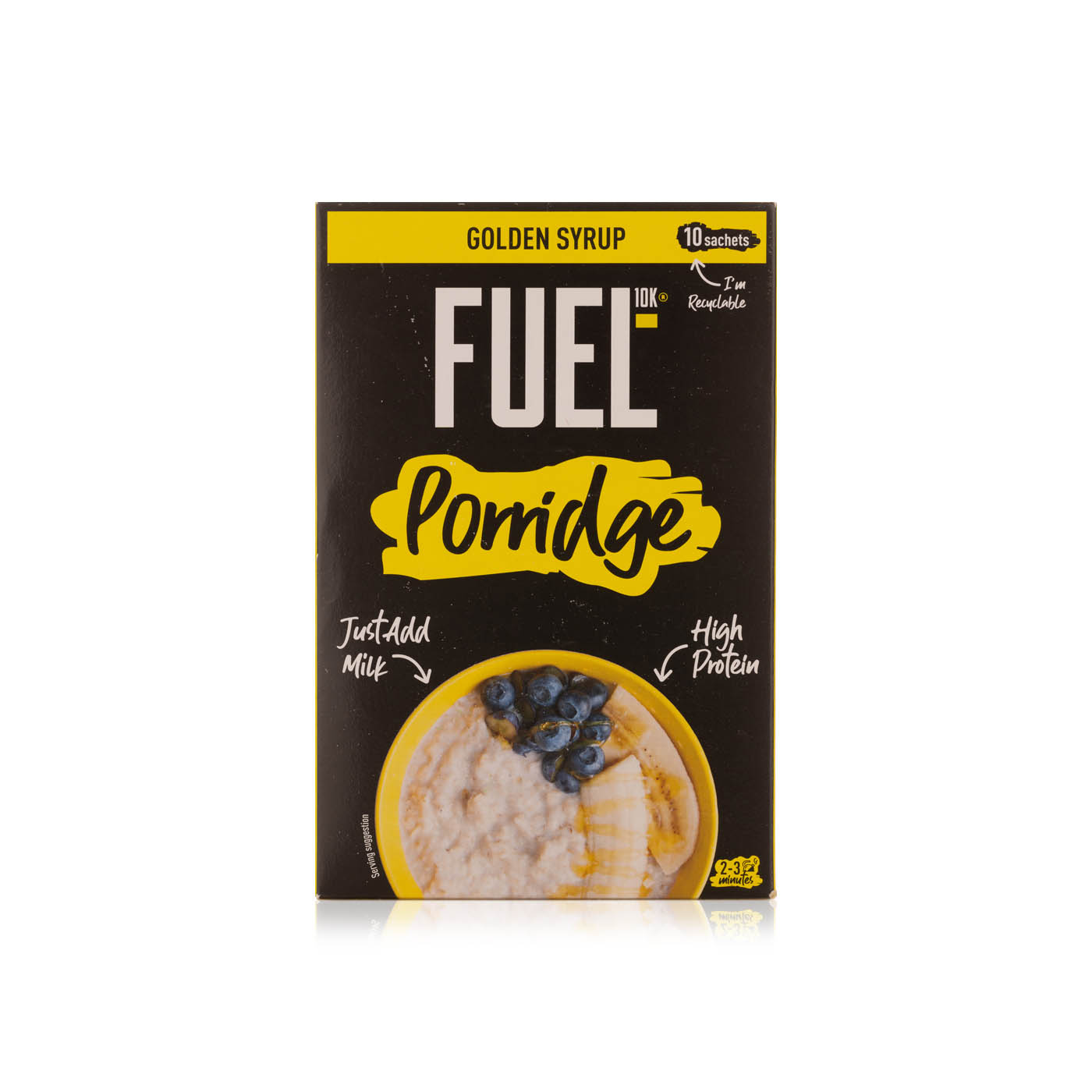 Fuel10k Golden Syrup Porridge Sachets 10 Pack 360g