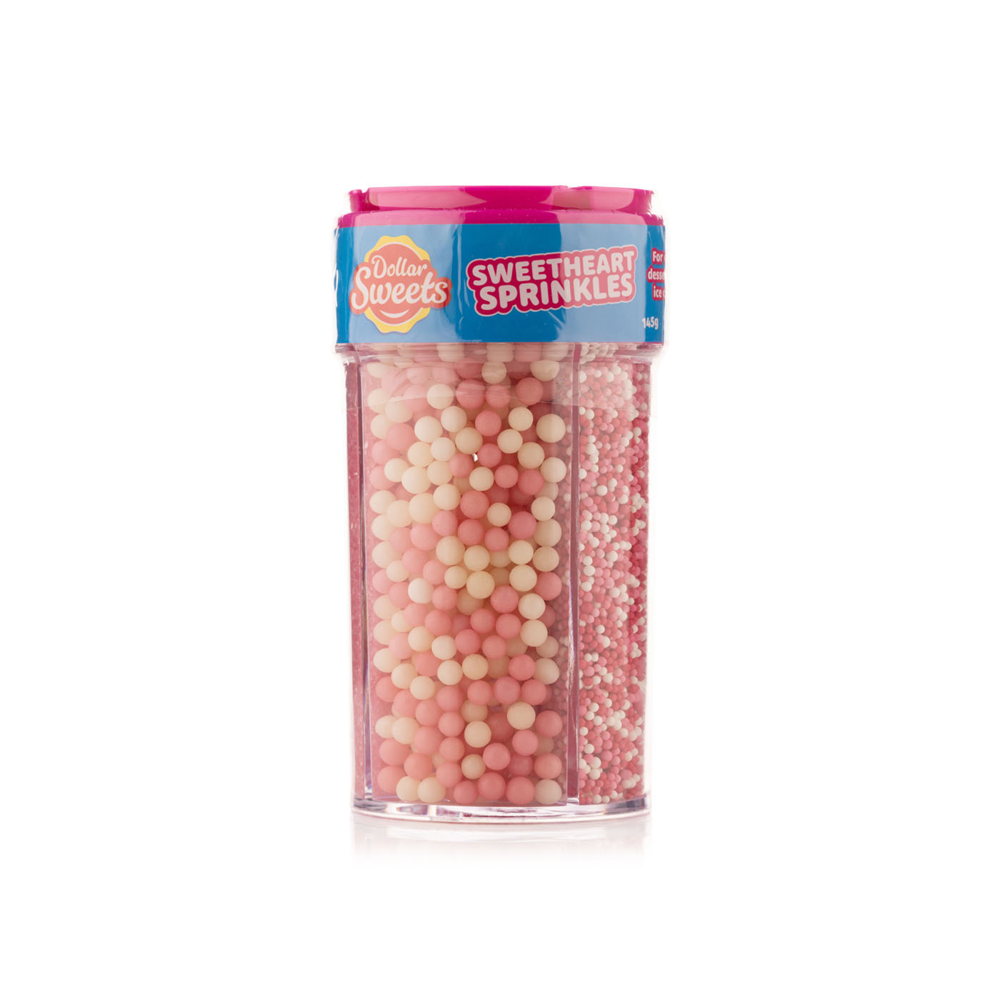 Dollar Sweets sweetheart sprinkles jar 145g Spinneys UAE