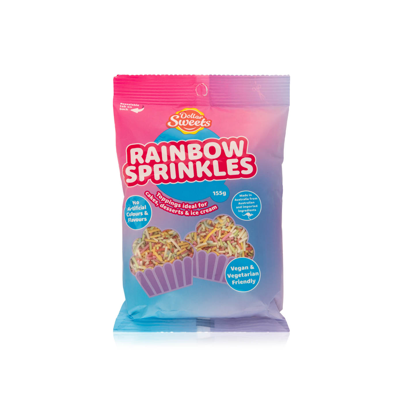 Dollar Sweets Rainbow Sprinkles 155g