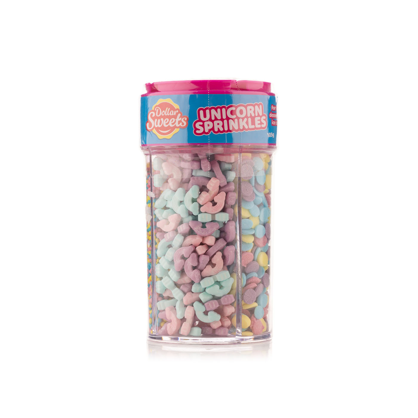 Dollar Sweets unicorn sprinkles jar 105g Spinneys UAE