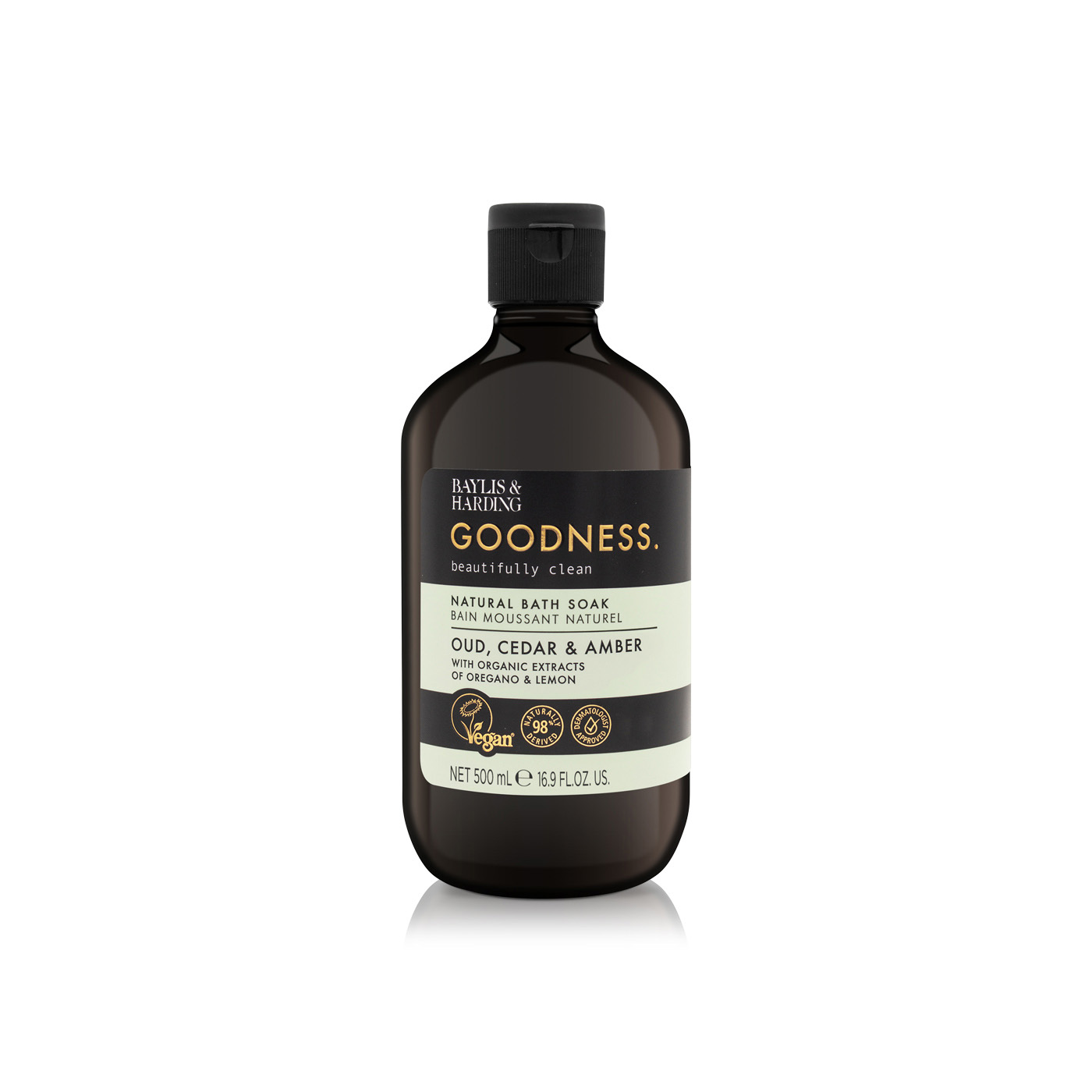 Baylis & Harding Oud, Cedar and Amber Bath Soak 500ml