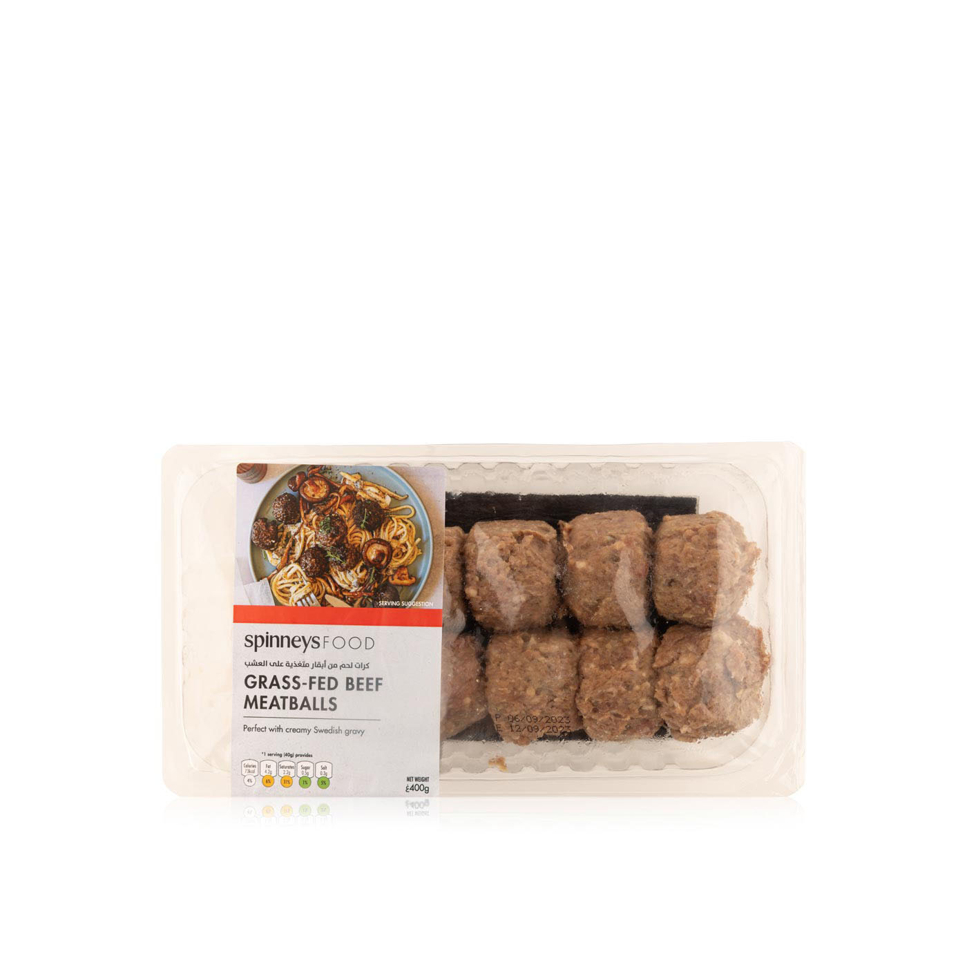 Spinneysfood Grass-Fed Beef Meatballs 400g