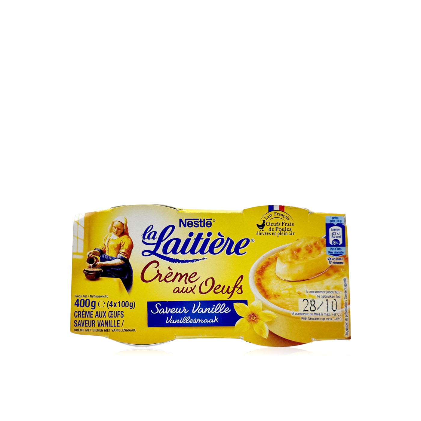La Laitiere Vanilla Creme 4 x 100g