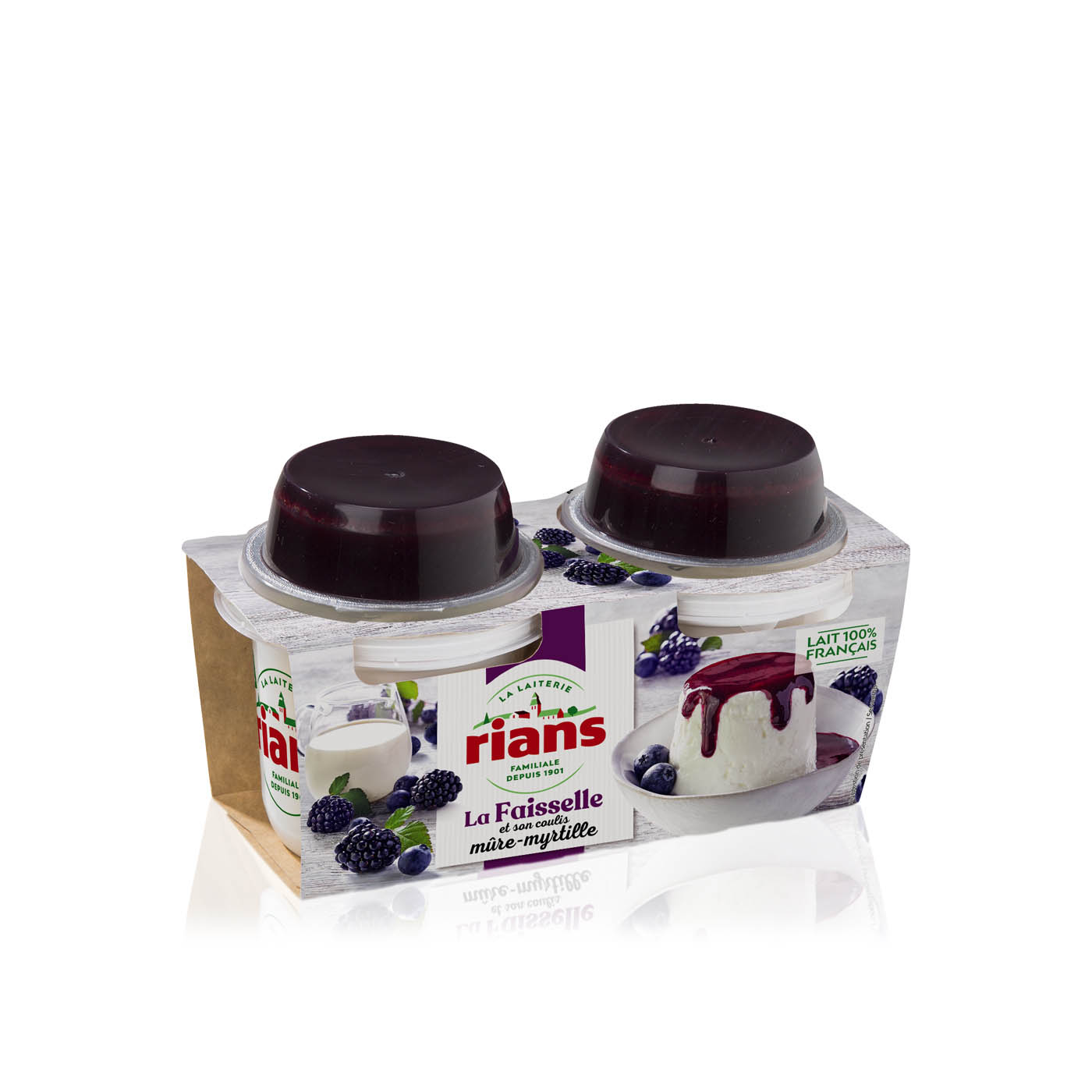 Rians Blueberry Coulis Faisselle 2 Pack 240g