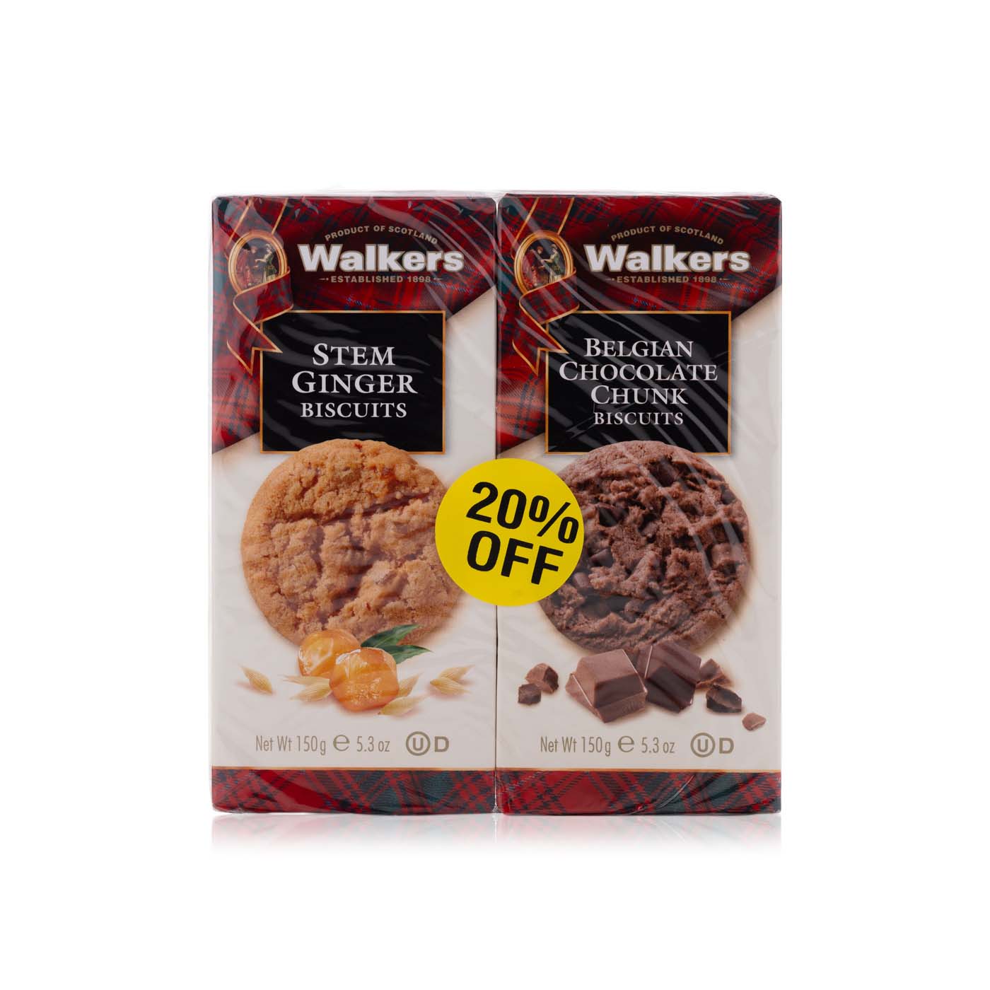 Walker's stem ginger biscuits 150g Spinneys UAE
