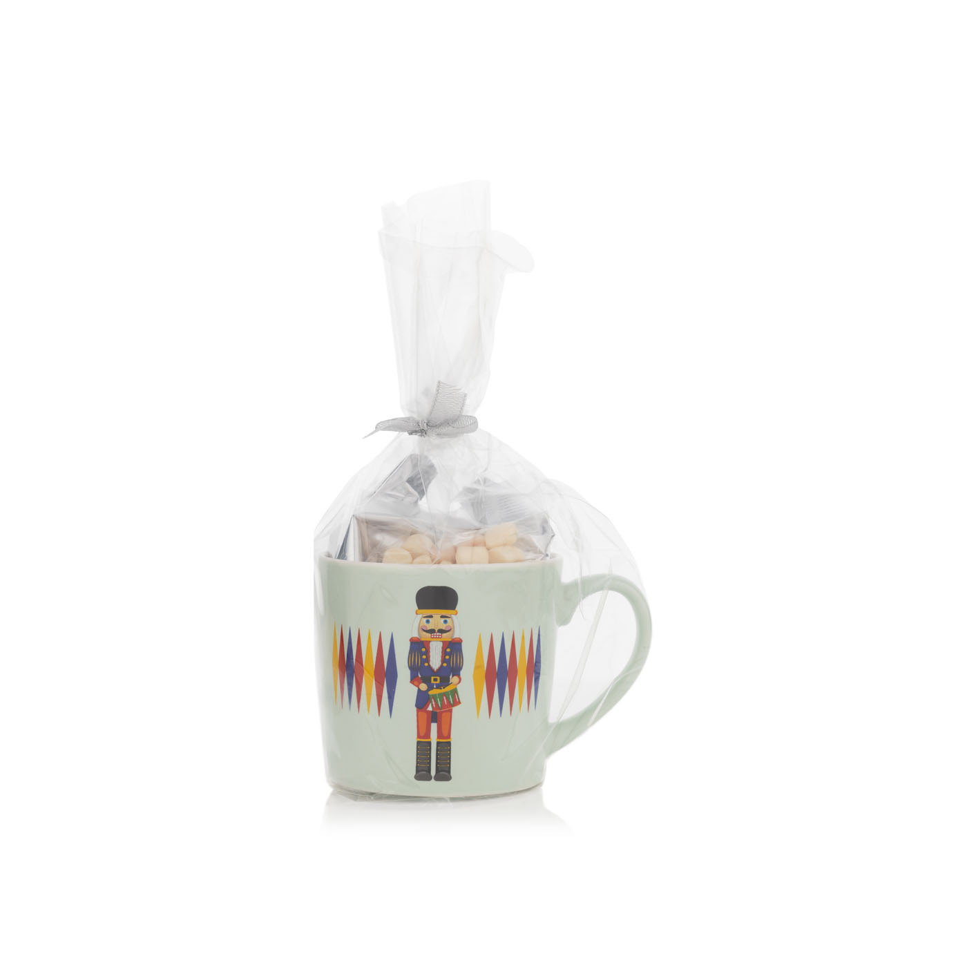 Blue Nutcracker Mug with Hot Chocolate and Marshmallows 120g