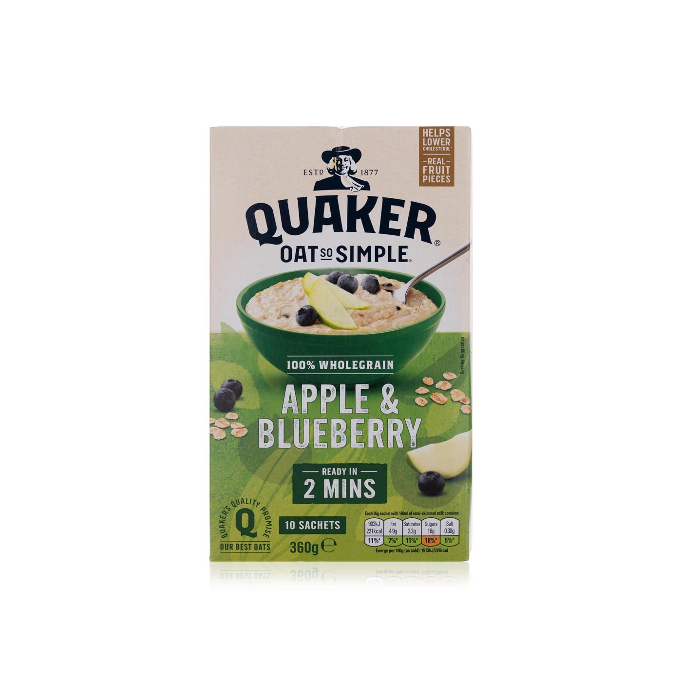 Quaker Oat So Simple Apple & Blueberry 360g