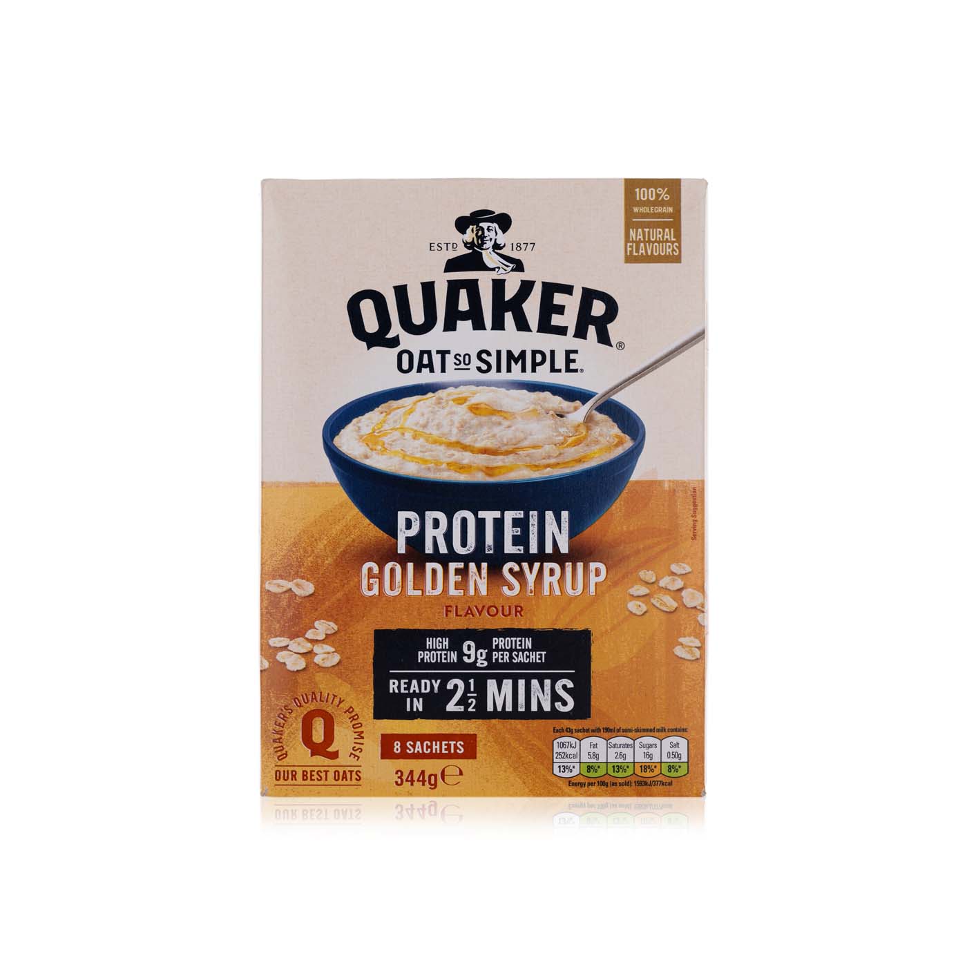 Quaker Oat So Simple Protein Golden Syrup Porridge 344g