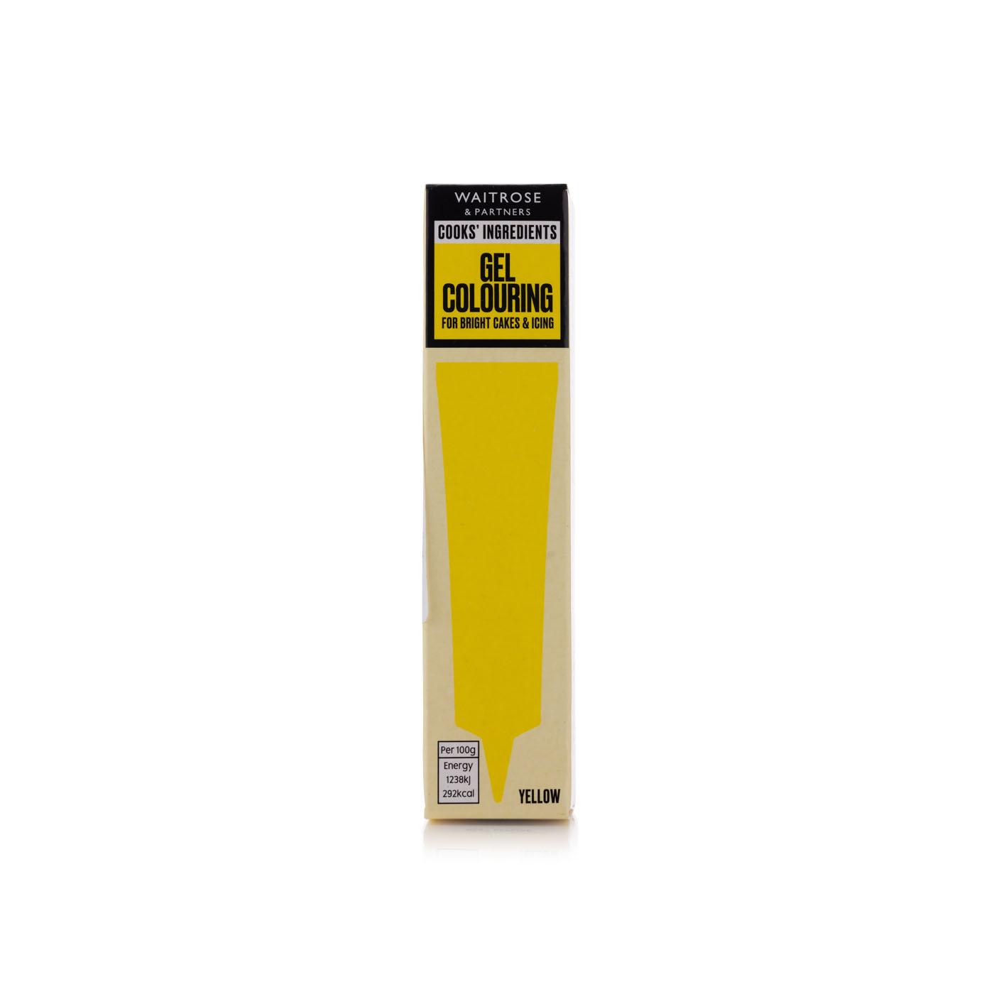 Waitrose Cooks' Ingredients Yellow Gel Colouring 19g