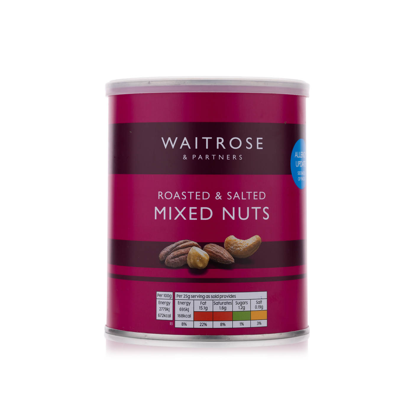 Waitrose Roasted & Salted Mixed Nuts 400g