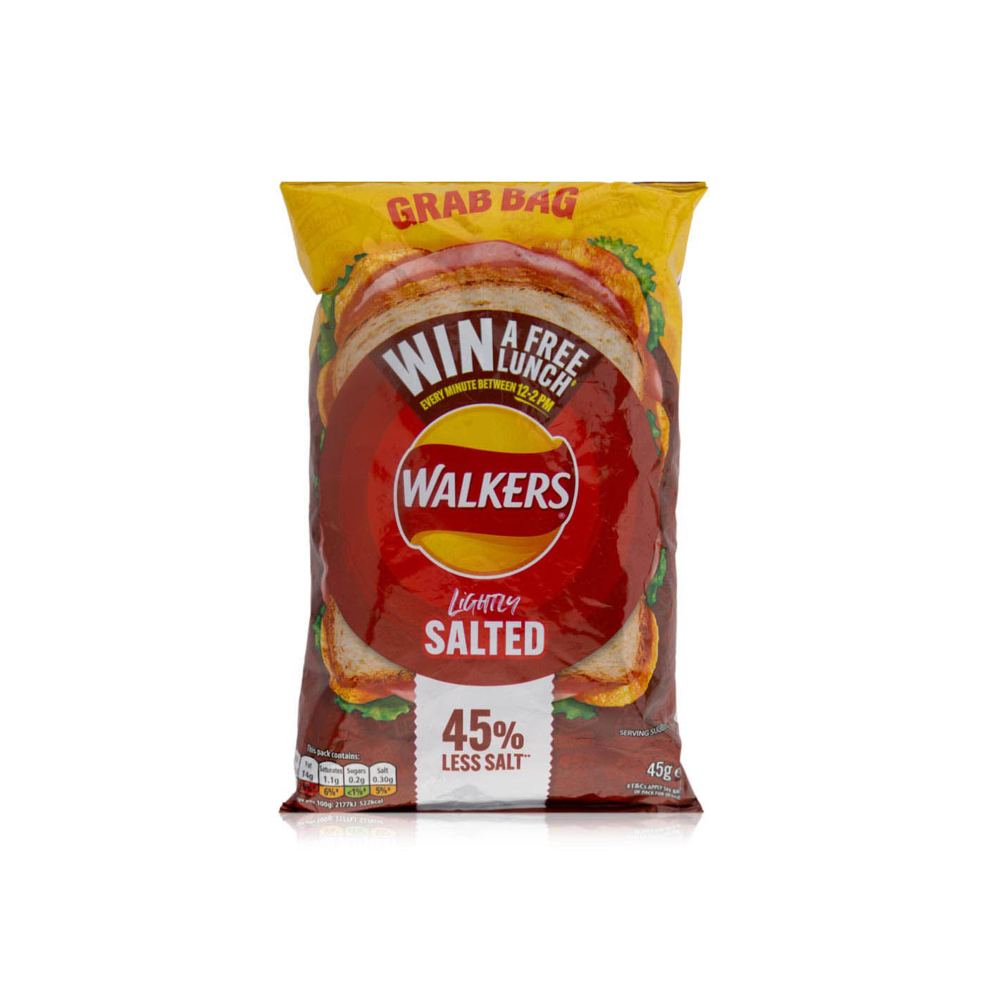 Walkers less salt lightly salted crisps 45g Spinneys UAE