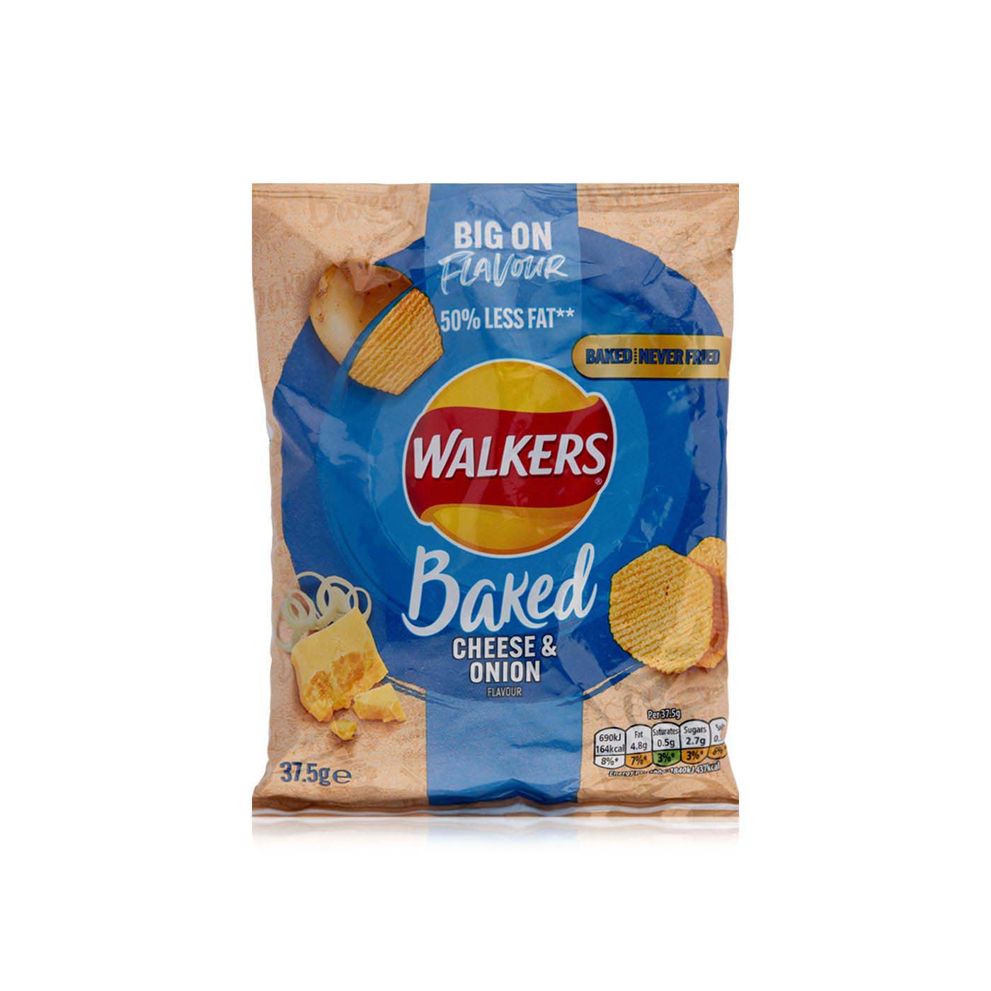 Walkers Baked Cheese & Onion Crisps 37g
