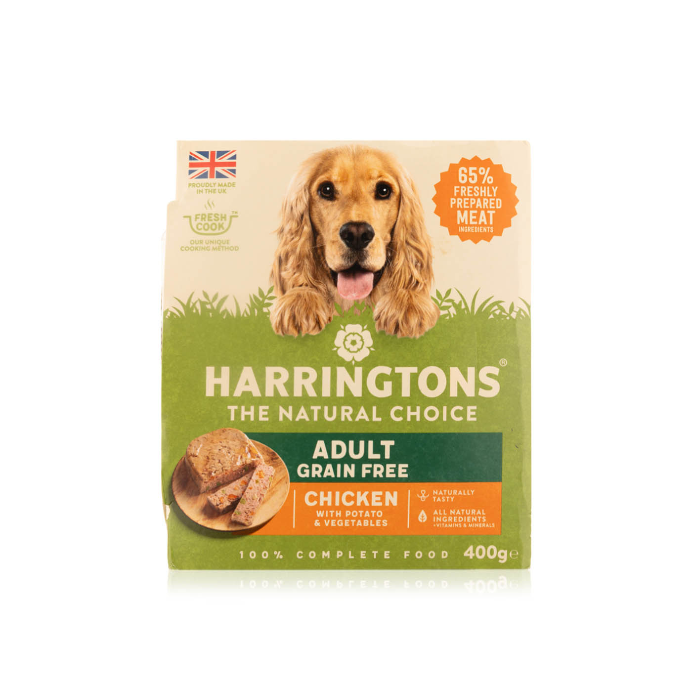 Harringtons chicken with potato & vegetables wet dog food 400g